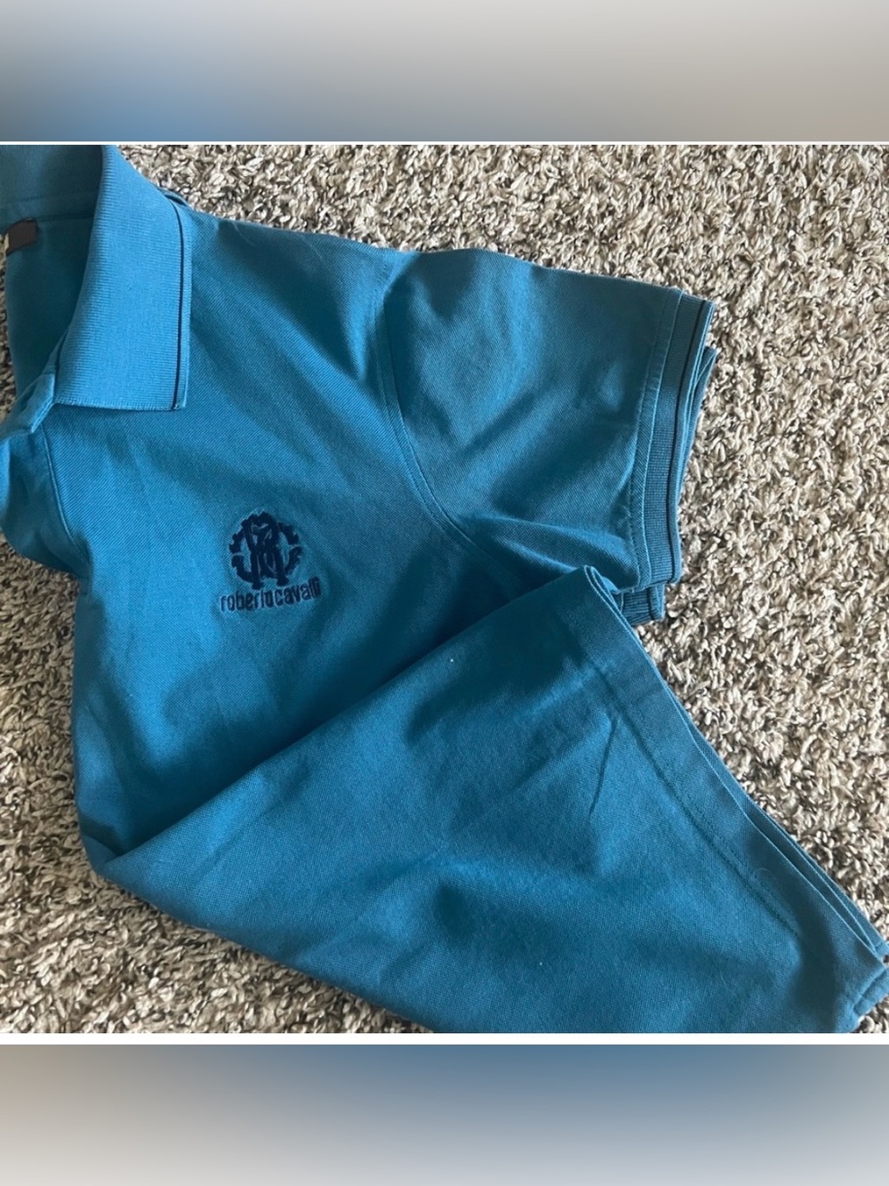 2for1 Price🦊Roberto Cavalli Blue Polo Shirt in Great condition